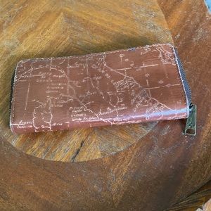 Patricia Nash Embossed Map Large Wallet
